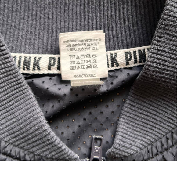 Victoria's Secret Lightweight Black Mesh Zip Up Windbreaker XS - Picture 4 of 8